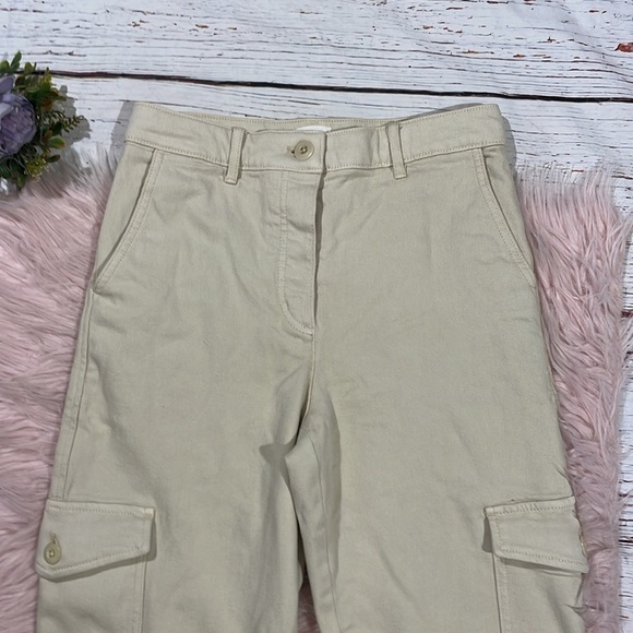 Aritzia Wilfred Free Modern Cargo High Rise Pant Gd Birch - Picture 6 of 10